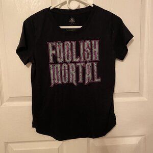 Disney Haunted Mansion Foolish Mortals Shirt, Size S